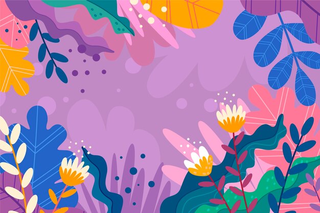 Fondo abstracto con flores tropicales espacio de copia