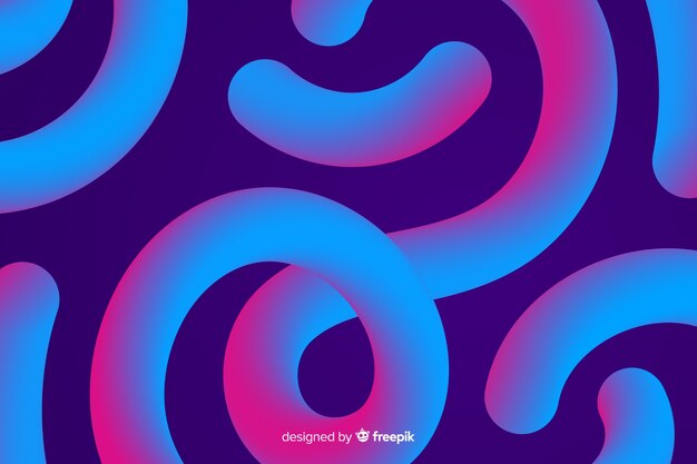Fondo abstracto con formas en 3d