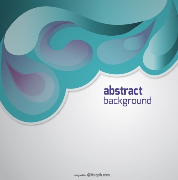 Vector gratuito fondo abstracto con formas de agua