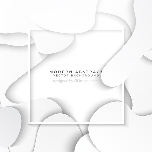 Fondo abstracto con formas blancas