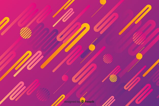 Fondo abstracto con formas dinámicas y degradados