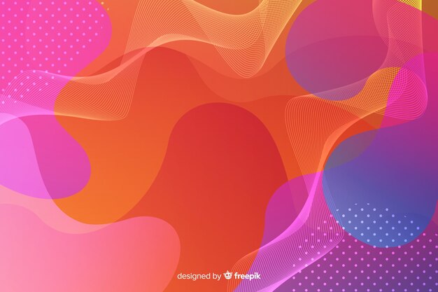 Fondo abstracto de formas fluidas coloridas