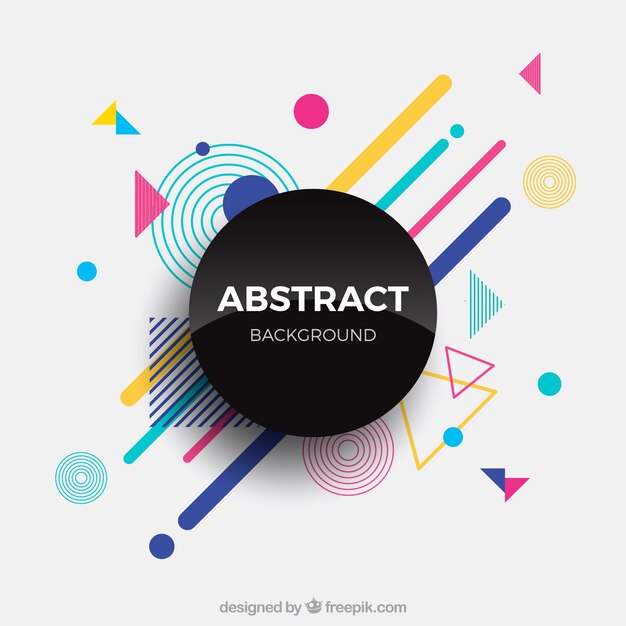 Fondo abstracto con formas geométricas
