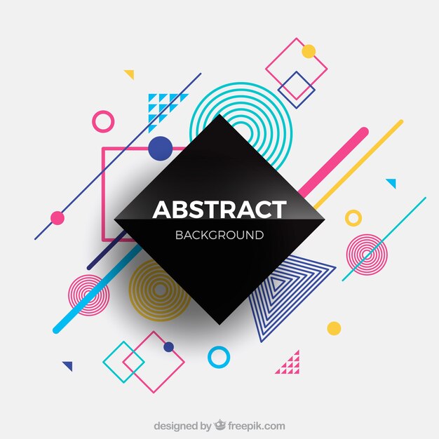 Fondo abstracto con formas geométricas