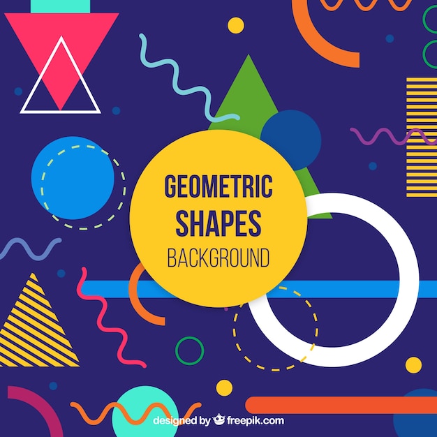 Fondo abstracto con formas geométricas
