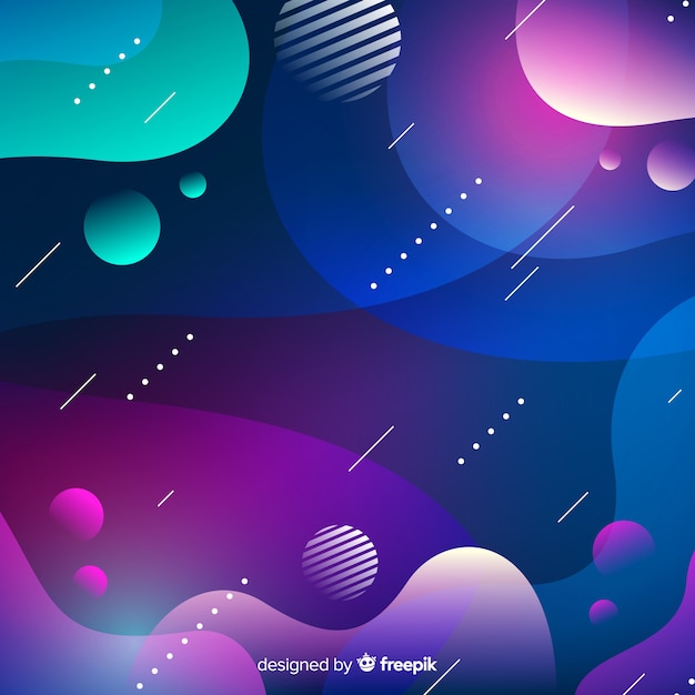 Fondo abstracto con formas de gradiente