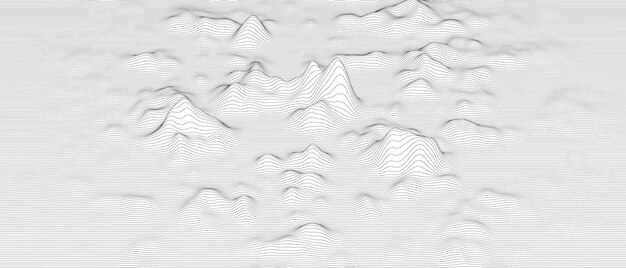 Fondo abstracto con formas de líneas distorsionadas sobre un fondo blanco
