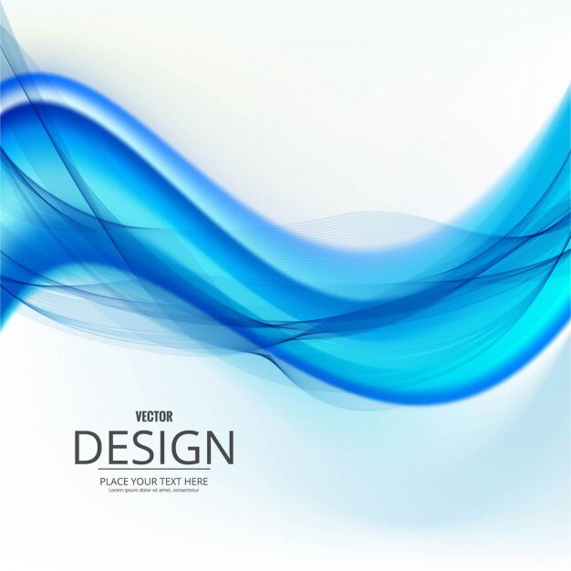 Fondo abstracto, formas onduladas azules