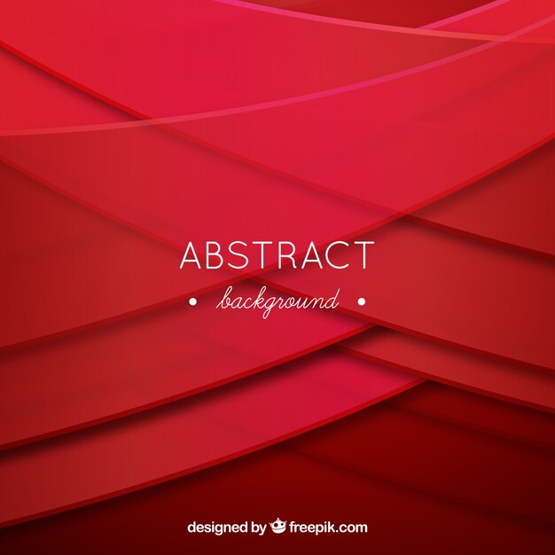 Fondo abstracto con formas onduladas rojas