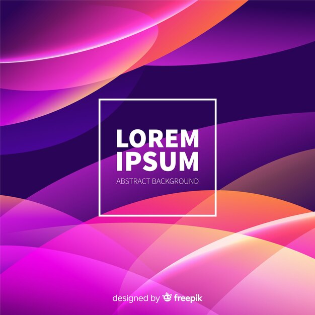 Fondo abstracto de formas que fluyen estilo degradado