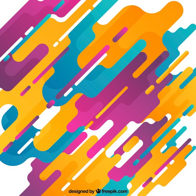 Fondo abstracto con formas redondeadas coloridas