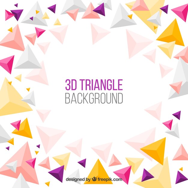 Fondo abstracto con formas triangulares