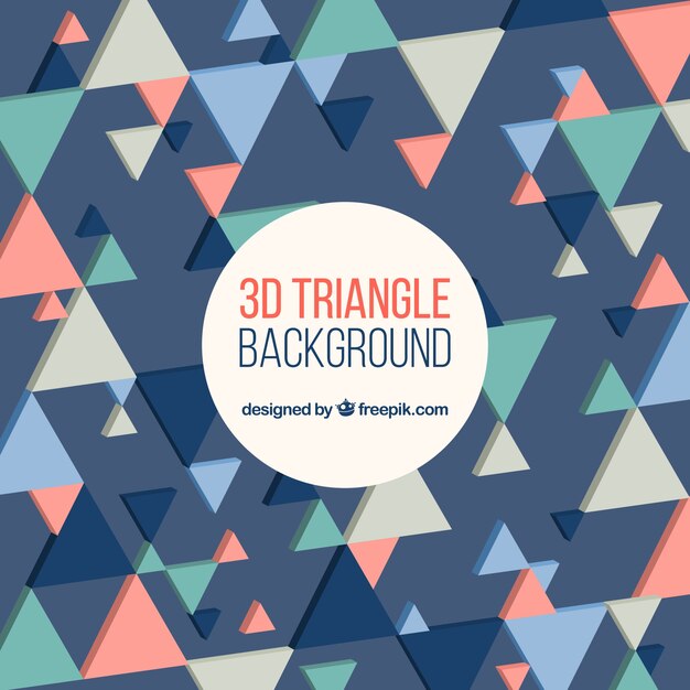 Fondo abstracto con formas triangulares