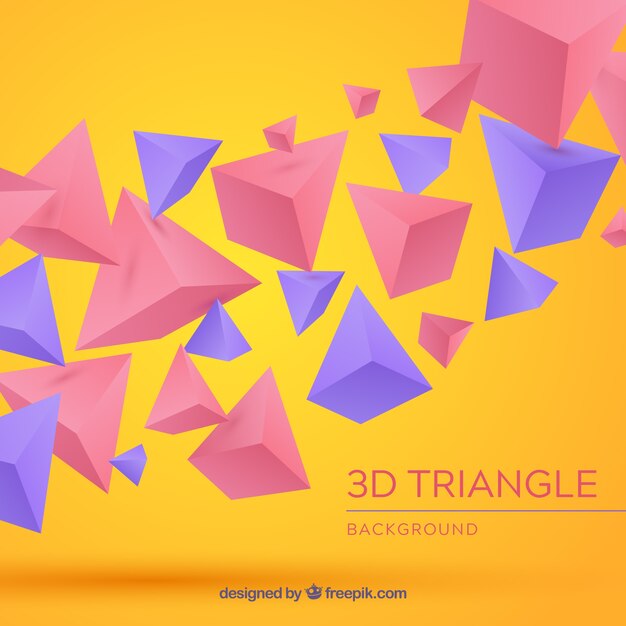 Fondo abstracto con formas triangulares