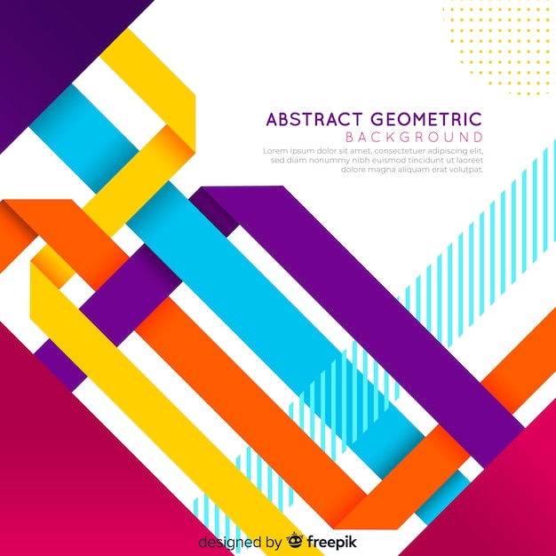 Fondo abstracto geométrico colorido