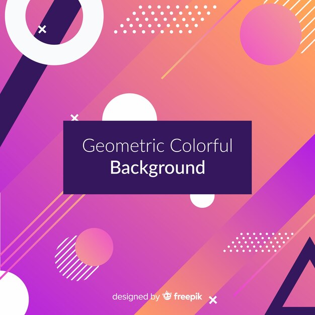 Fondo abstracto geométrico colorido
