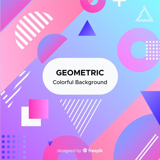 Fondo abstracto geométrico colorido