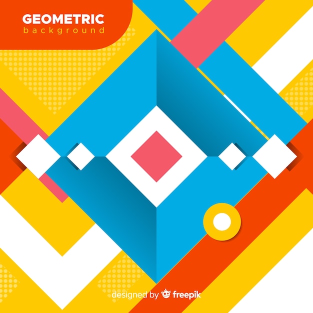 Fondo abstracto geométrico colorido