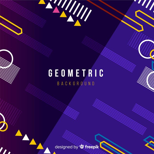 Fondo abstracto geométrico colorido
