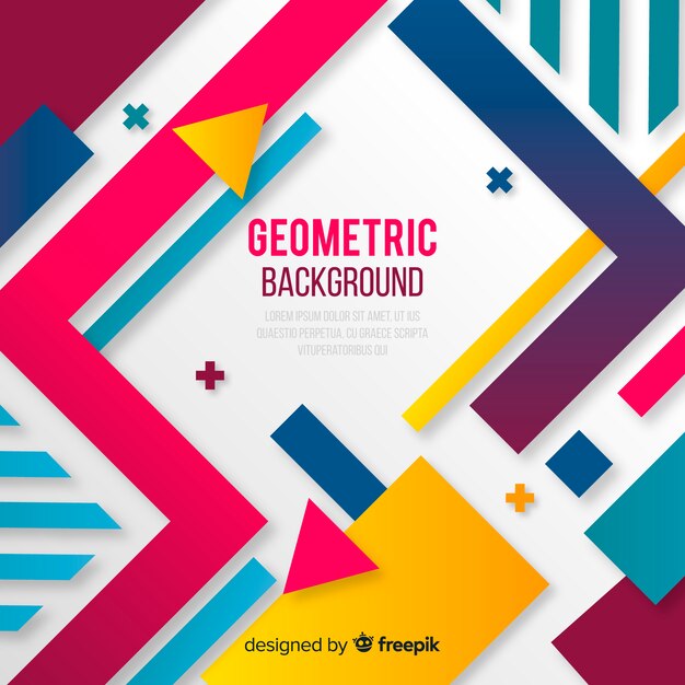Fondo abstracto geométrico colorido