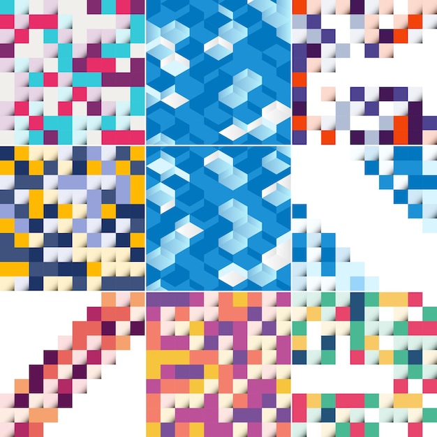 Fondo abstracto geométrico cuadrado azul