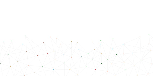 Fondo abstracto geométrico con líneas y puntos conectados