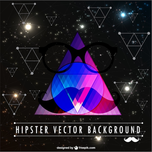 Vector gratuito fondo abstracto hipster