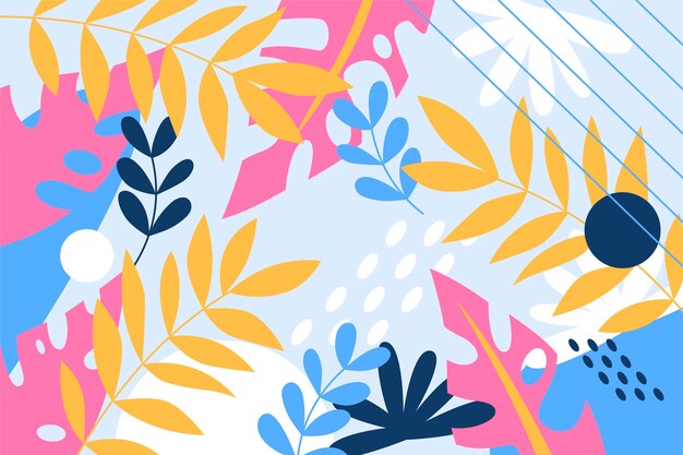 Fondo abstracto de hojas tropicales