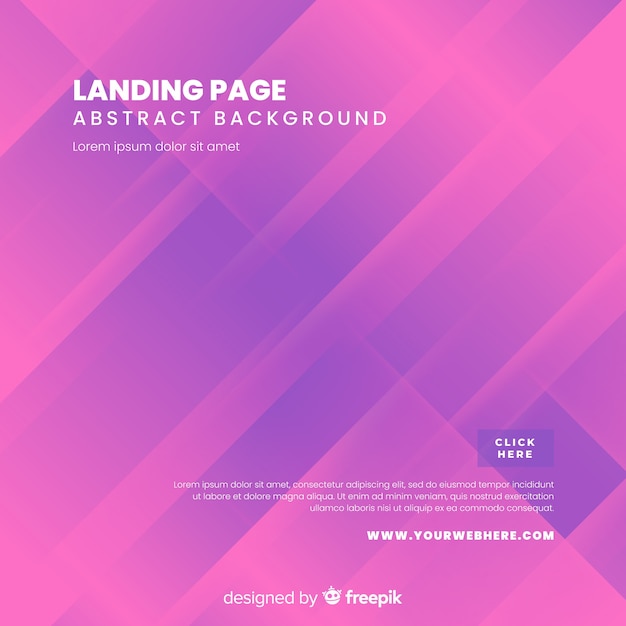 Fondo abstracto de landing page