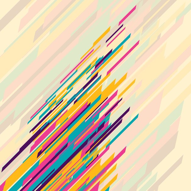 Fondo abstracto con lineas coloridas