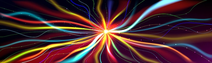 Vector gratuito fondo abstracto con líneas curvas coloridas