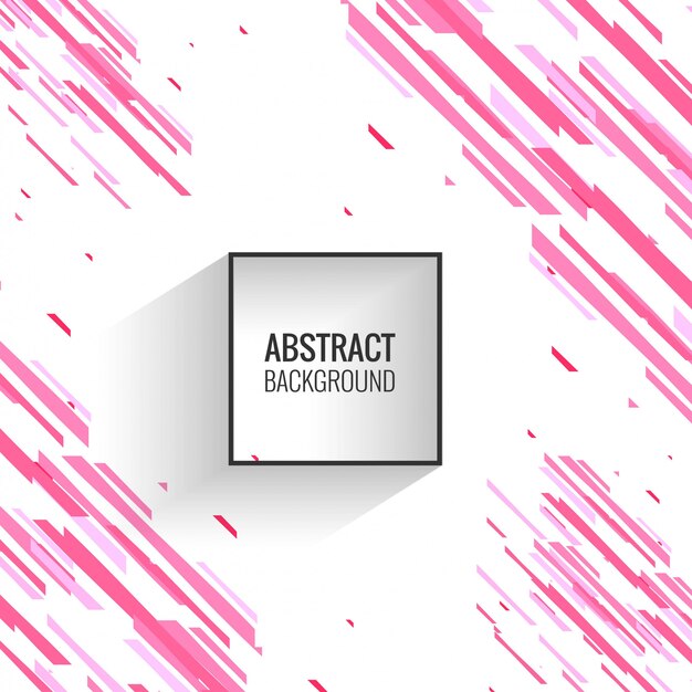 Fondo abstracto de líneas geométricas rosa
