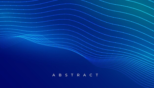 Fondo abstracto de líneas de neón azul brillante para un vector de fondo futurista