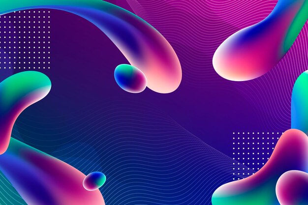 Fondo abstracto líquido degradado