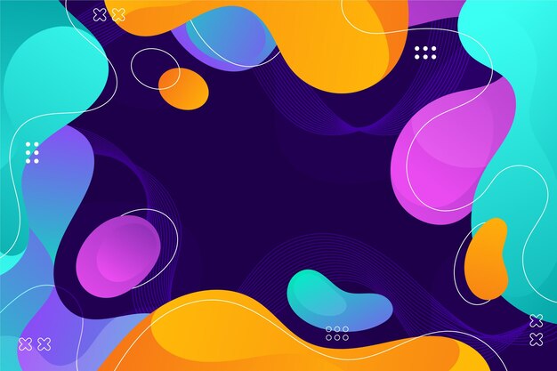 Fondo abstracto líquido con gradiente