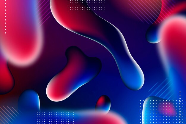 Fondo abstracto líquido con gradiente
