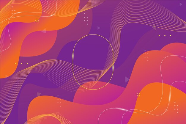 Fondo abstracto líquido con gradiente