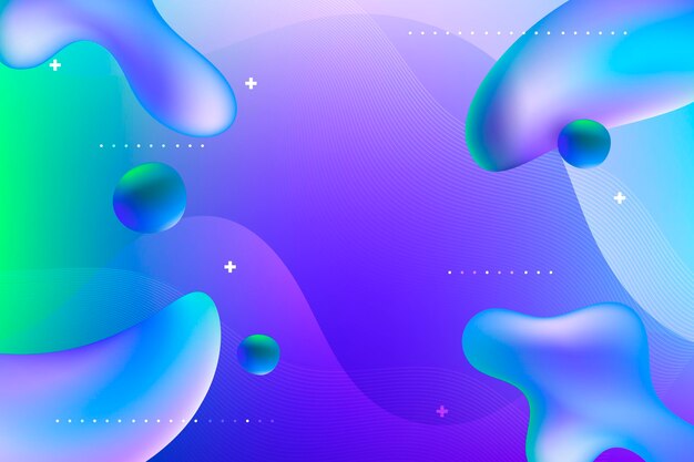 Fondo abstracto líquido con gradiente
