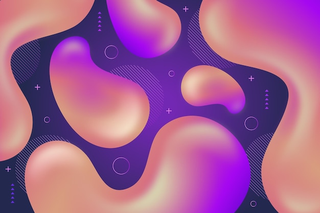 Fondo abstracto líquido con gradiente