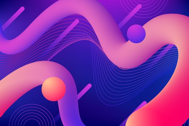 Fondo abstracto líquido con gradiente