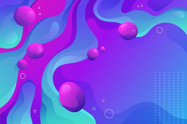 Fondo abstracto líquido con gradiente