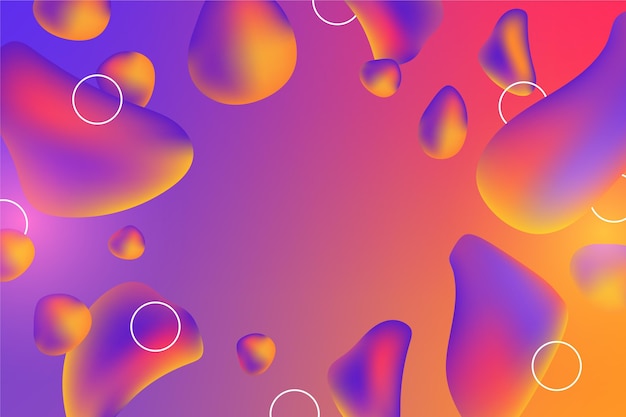 Fondo abstracto líquido con gradiente