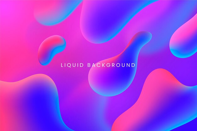 Fondo abstracto líquido con gradiente