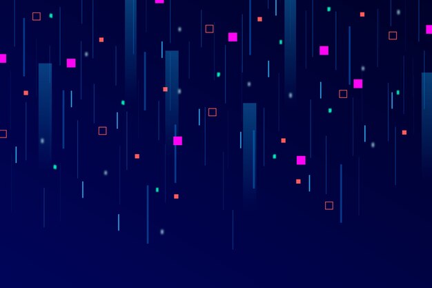 Fondo abstracto lluvia de píxeles