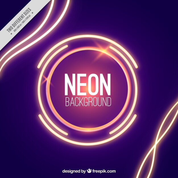 Fondo abstracto con luces de neón