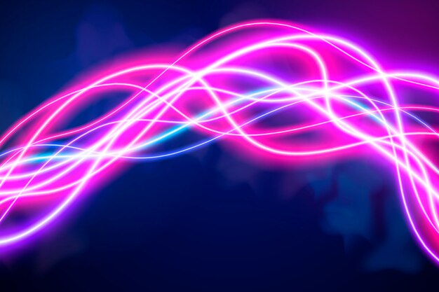 Fondo abstracto de luces de neón