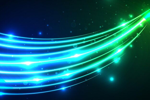 Fondo abstracto de luces de neón