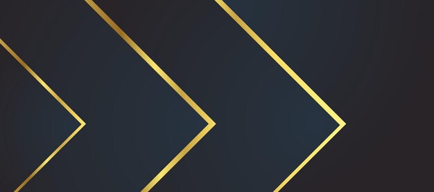 Fondo abstracto de lujo negro y dorado con resúmenes