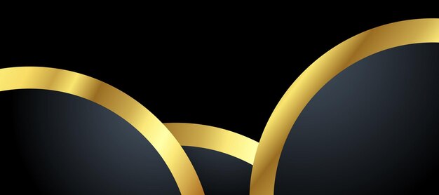 Fondo abstracto de lujo negro y dorado con resúmenes