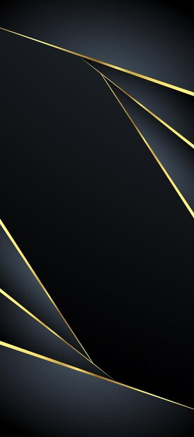 Fondo abstracto de lujo negro y dorado